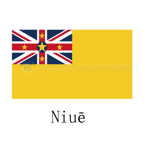 Niue flag Iron-on Stickers (Heat Transfers)NO.1946